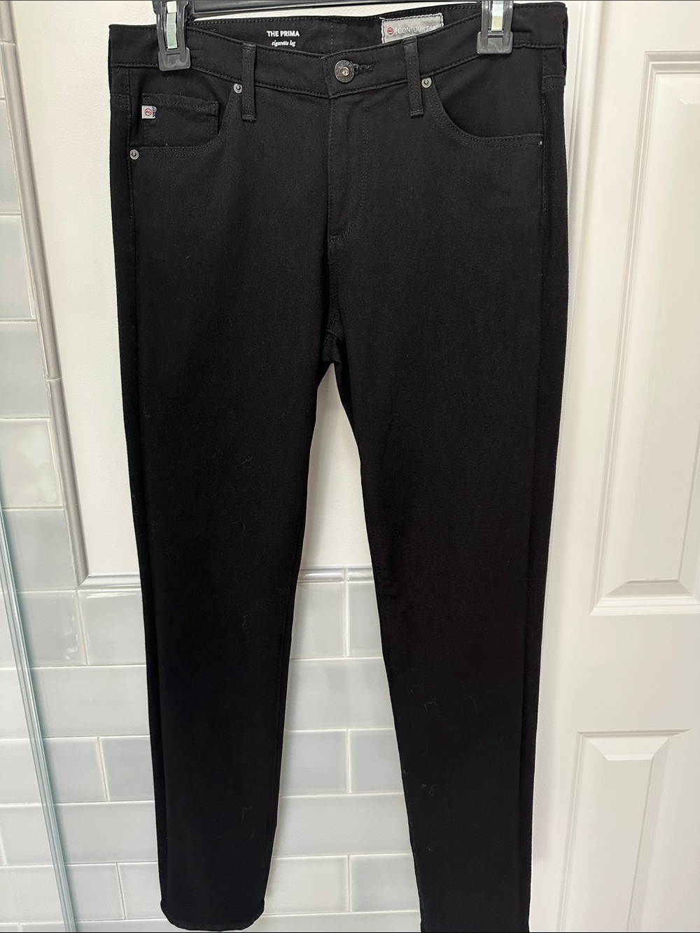 AG Adriano Goldschmied Women's Slim Jeans - Black dark black